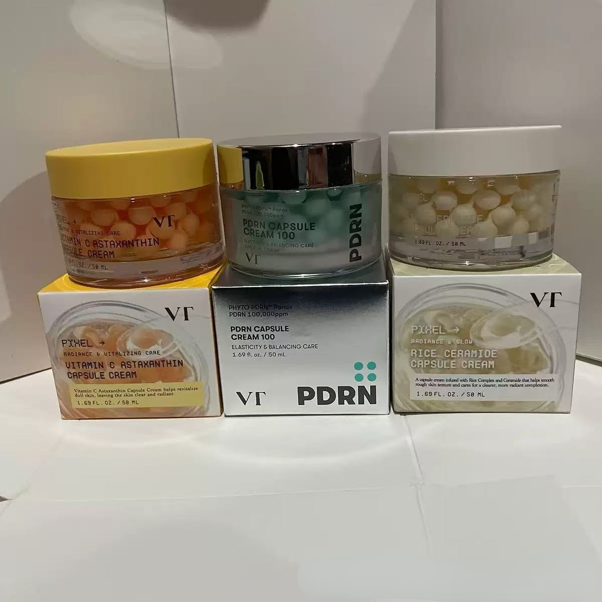 Echinacea - ครีมแคปซูล VT 100,000ppm PDRN, ครีมเซราไมด์จากข้าวและวิตามินซีแอสตาแซนธิน สำหรับการดูแลเกราะป้องกันผิว,