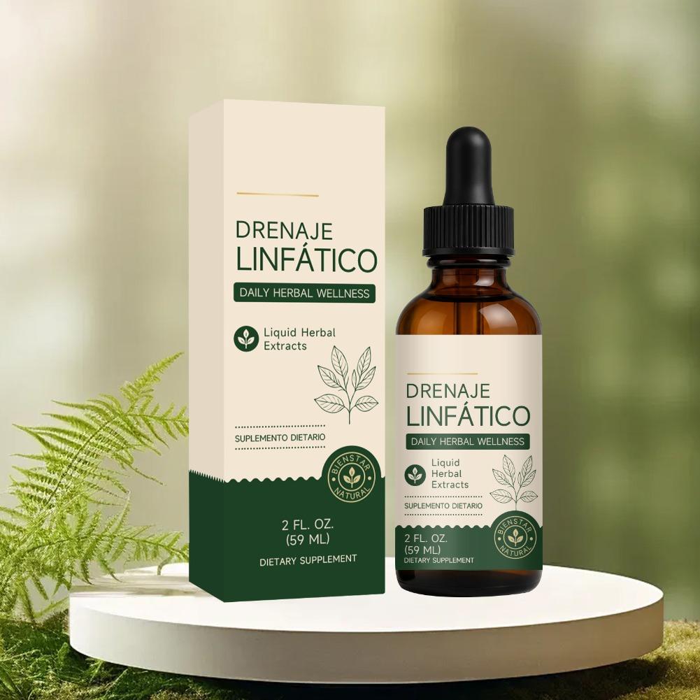 Herbal Supplement - หยดสารสกัดสมุนไพรเพื่อการระบายน้ำเหลือง 59 มล. สำหรับการดูแลสุขภาพประจำวัน อาหารเสริมเพื่อเสริมสร้างพลังชีวิตและสุขภาพร่างกาย
