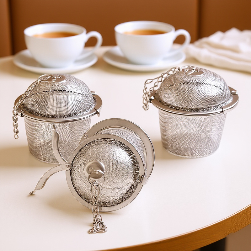 Herbal Tea - ที่กรองชาแบบลูกบอล สเตนเลส พร้อมตัวล็อค สำหรับชงชาสมุนไพร
