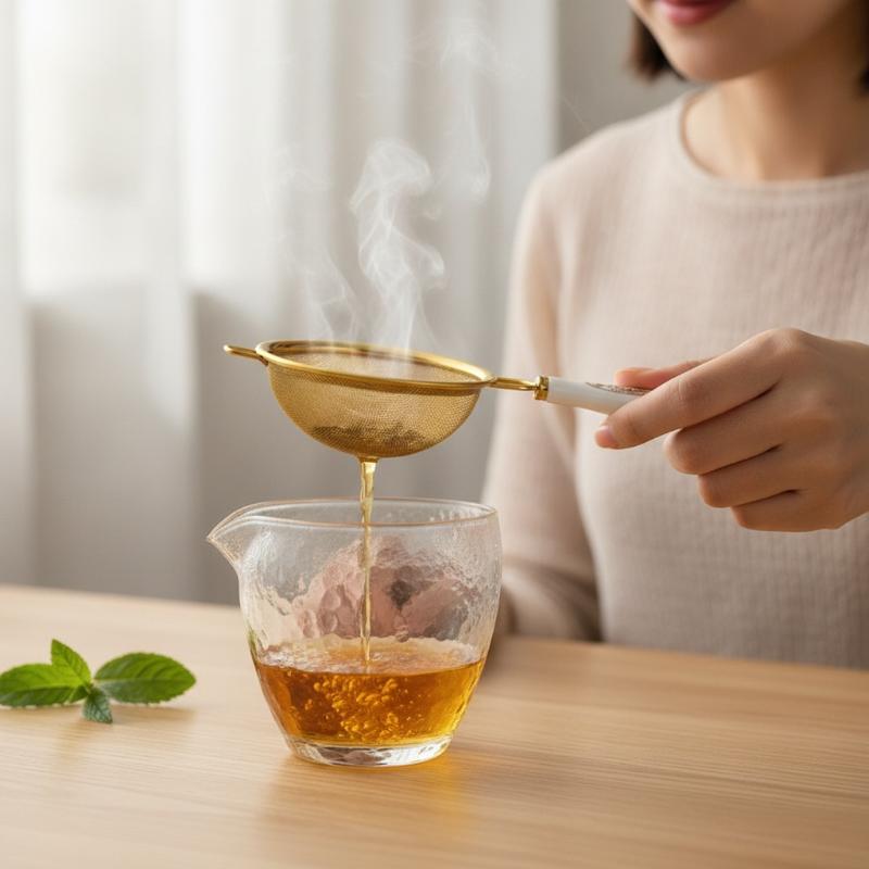 ที่กรองชาสแตนเลสแบบตาข่ายคู่พร - Herbal Tea บทวิจารณ์และราคา