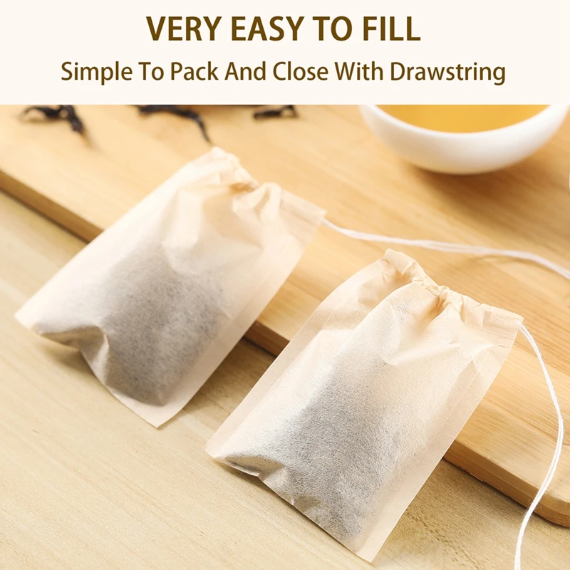 100 ชิ้น Teabags พร้อมสายรัดกร - Herbal Tea บทวิจารณ์และราคา