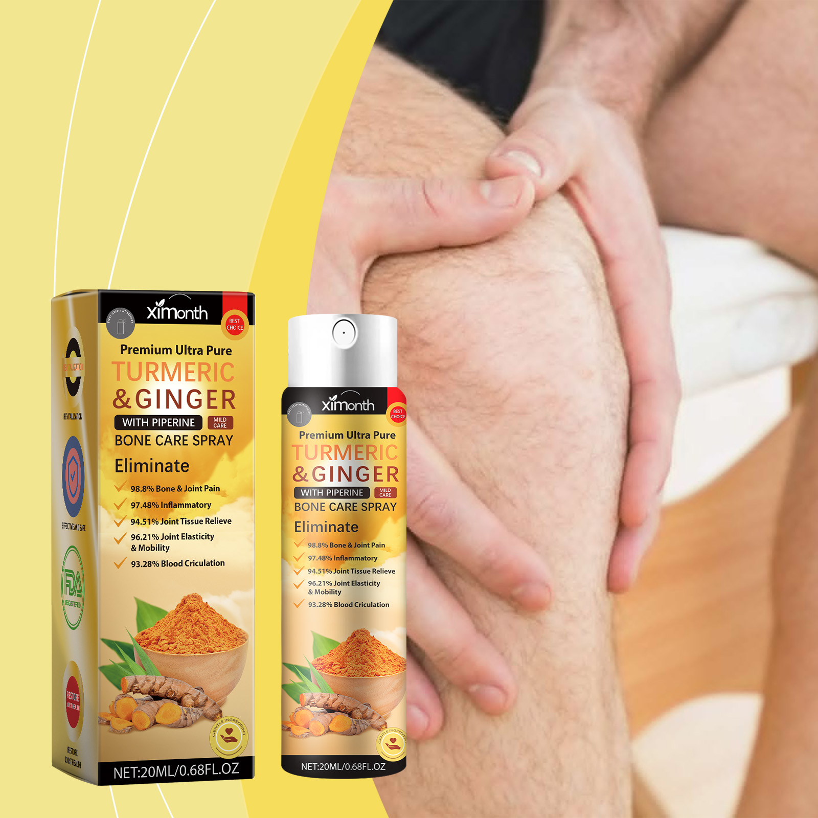 สเปรย์บรรเทาอาการปวดข้อข้องศอก - Turmeric บทวิจารณ์และราคา